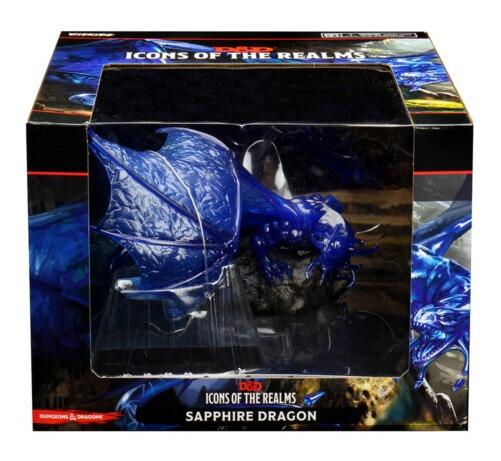 En smuk skulptur af den psioniske Sapphire Dragon, til brug i din næste Dungeons & Dragons kampagne, eller til fremvisning i al sin hærlighed.