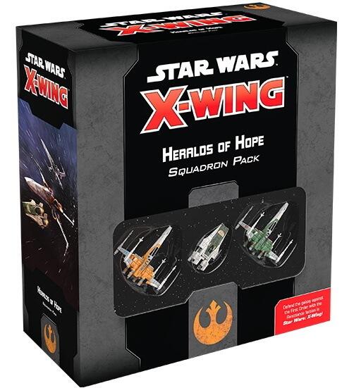 Star Wars: X-Wing - Heralds of Hope Squadron Pack giver dig tre skibe, og ikoniske piloter som Poe Dameron