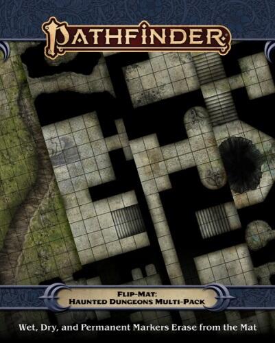 Pathfinder Flip-Mat: Haunted Dungeons Multi-Pack - Kort over klassiske dungeoncrawler fangehuller