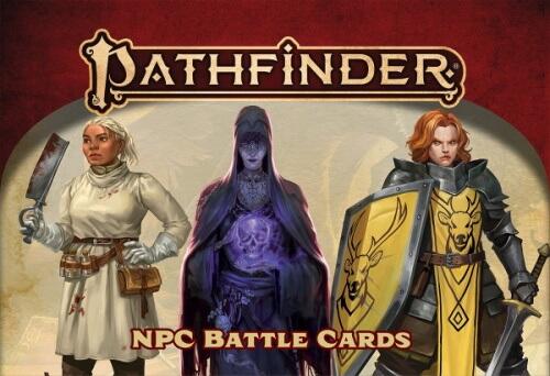 Pathfinder NPC Battle Cards til brug med Pathfinder Gamemastery Guide 2nd. Edition