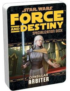 Arbiter Specialization Deck til Star Wars: Force and Destiny rollespillet hjælper spillere der vil opretholde fred i galaksen