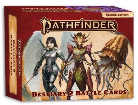 Bestiary 2 Battle Cards indeholder over 400 referencekort til Pathfinder rollespillet
