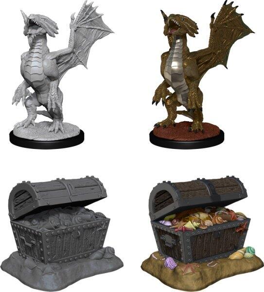 Nolzurs Marvelous Miniatures - Bronze Dragon Wyrmling & Pile of Sea Treasure er god mulighed for at teste spillerer på deres morale. Er deres karakterer lige så gode som påstået?