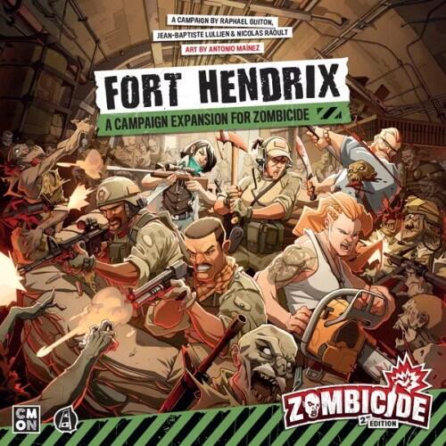 Zombicide: Fort Hendrix er den anden udvidelse til Zombicide (2nd Edition) og indeholder en kampagne de foregår på en militær base