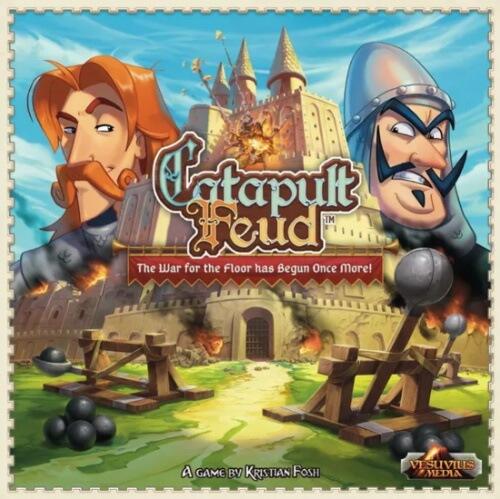 Kæmp med katapulter med din ven eller familie i brætspillet Catapult Feun kendt som Catapult Kingdoms