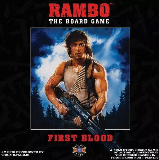 Rambo: The Board Game - First Blood er et brætspil for én spiller, baseret på den første film i action serien