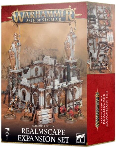 Realmscape Extremis Expansion Set indeholder terræn til brug med Warhammer Age of Sigmar, andre figurspil eller rollespil