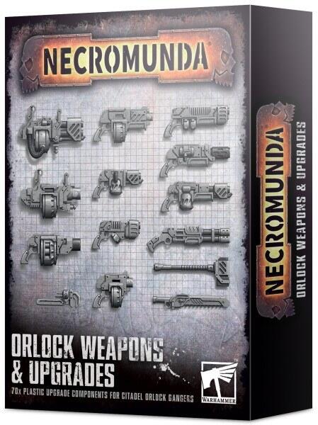 Personliggør din Necromunda-bande med mange forskellige valgmuligheder fra Orlock Weapons & Upgrades