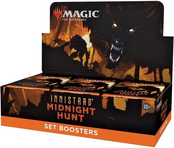Innistrad: Midnight Hunt Set Booster Display indeholder 30 set boosters til denne varulve-centrerede Magic: The Gathering serie