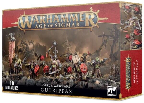 Gutrippaz er kerne enheden i Kruleboyz Orruk Warclans hære i Warhammer Age of Sigmar