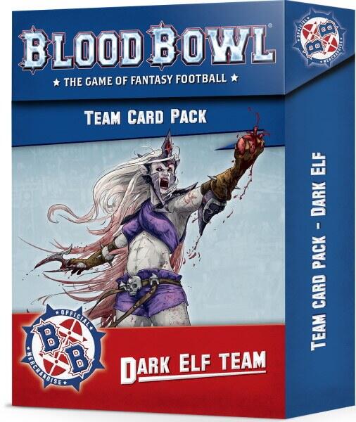 Dark Elf Team Card Pack hjælper dig med at holde styr på dit holds spillere i Blood Bowl