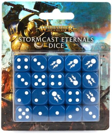 Stormcast Eternals Dice Set er det oplagte valg til at føre Sigmars udvalgte til sejr i Warhammer Age of Sigmar