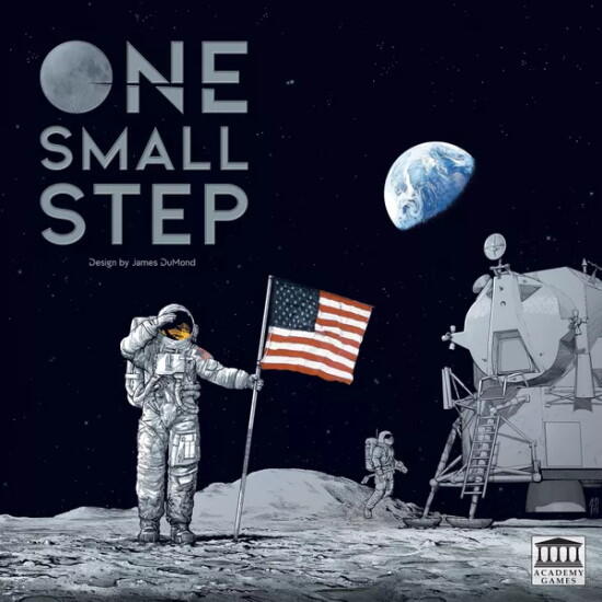 One Small Step er et tematisk brætspil om Sovjetunionens og USAs kapløb om at blive de første på månen