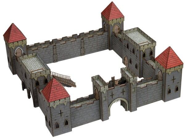 Gloomburg: Castle Set fra Warcradle Studios indeholder et helt slot, som du kan bruge til rollespil, eller figurspil som eksempelvis Warhammer