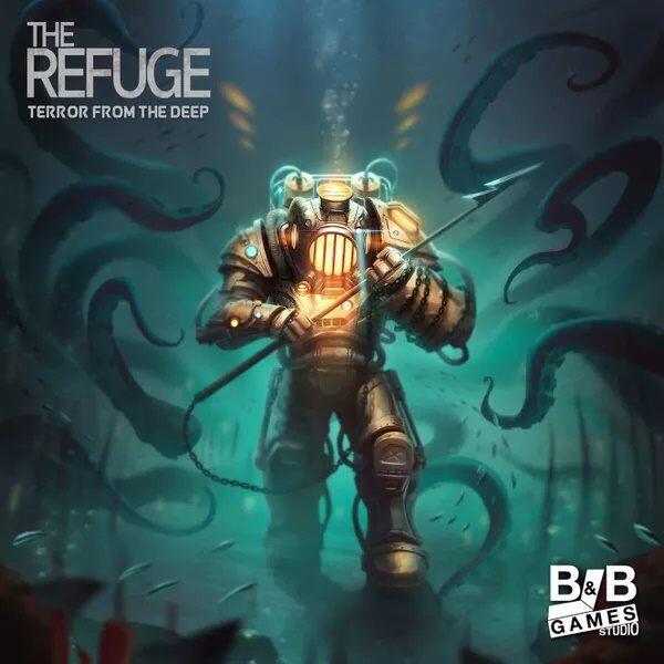 Undslip Kraken i det strategiske brætspil The Refuge Terror From The Deep