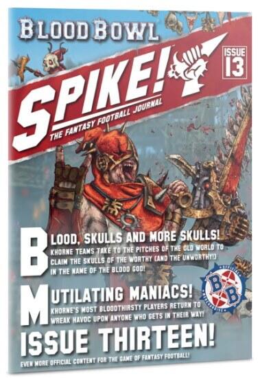Spike! Journal Issue 13 indeholder regler til Khorne teams i Blood Bowl