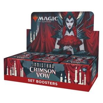 Magic: The Gathering - Innistrad: Crimson Vow Set Booster Display kommer med 30 booster packs og 1 box topper