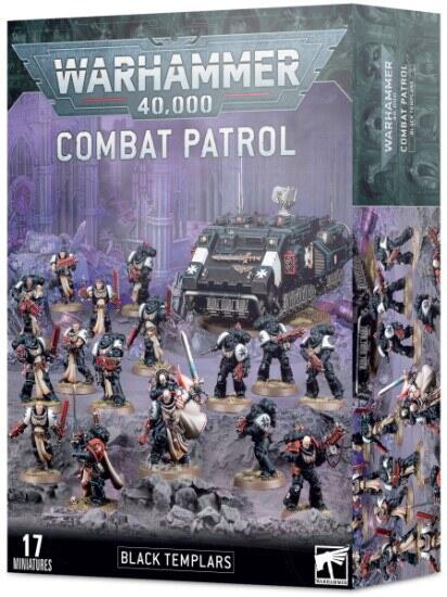 Combat Patrol: Black Templars kan både bruges til at starte en ny Warhammer 40.000 hær eller udvide en eksisterende