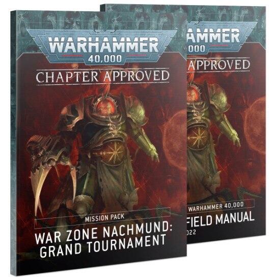 Chapter Approved: War Zone Nachmund Grand Tournament Mission Pack and Munitorum Field Manual 2022 giver dig de nyeste play points til Warhammer 40.000