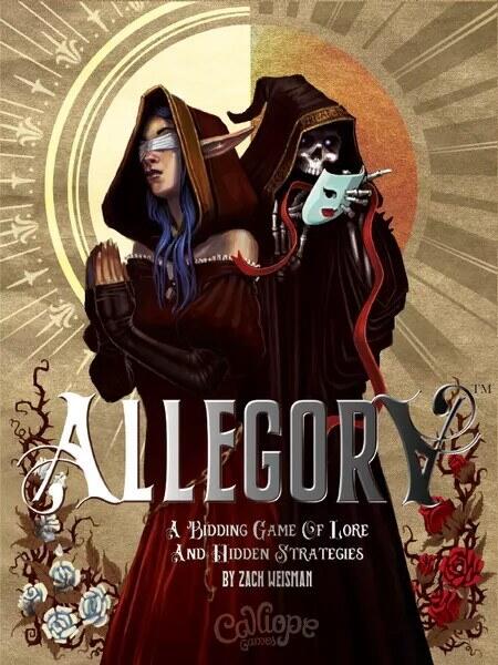 Allegory er et brætspil, hvor I skal konkurre om at "skrive" den bedste fortælling