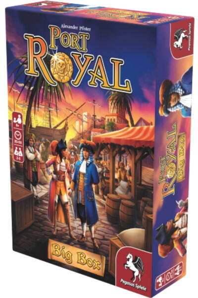 Port Royal Big Box indeholder både udvidelser og promo kort til brætspillet