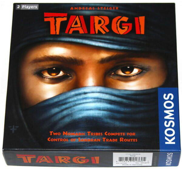 Targi (EN): et brætspil for 2 spillere hvor i skal spille som en mellemøstlig stamme. Køb varer og forhandl med guld for at udvide din stamme.
