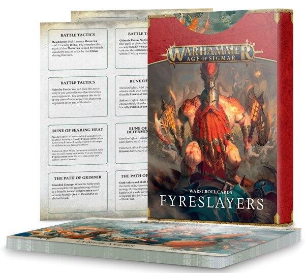 Warscroll Cards: Fyreslayers giver dig et sæt reference kort til Warhammer Age of Sigmar 3rd Edition