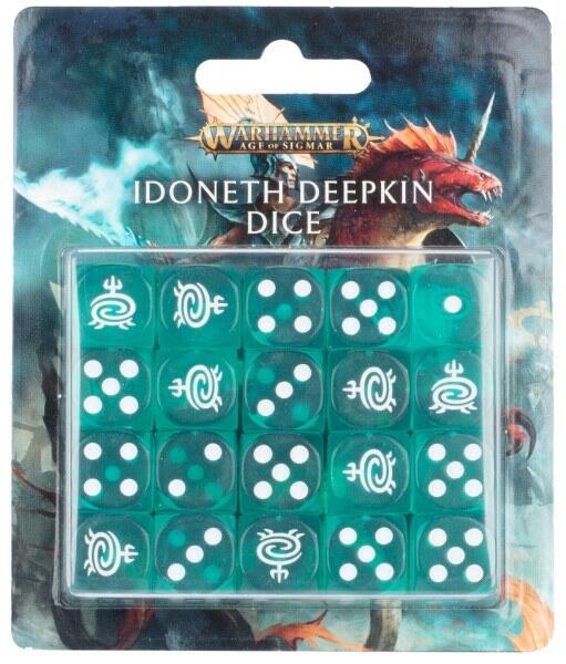 Idoneth Deepkin Dice Set er et flot sæt terninger der passer til denne Warhammer Age of Sigmar fraktion