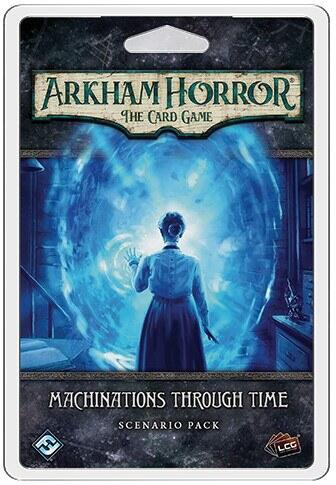 Machinations Through Time Scenario Pack er en udvidelse til Arkham Horror: The Card Game, hvor efterforskerne skal rejse gennem tiden