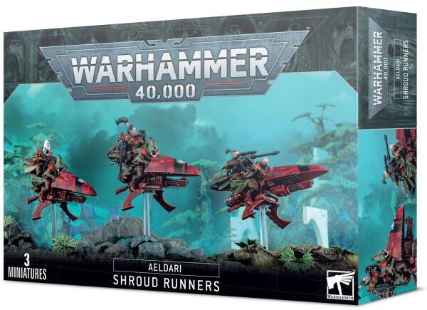 Shroud Runners er jetbikes med Aeldari Rangers i Warhammer 40.000