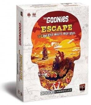 The Goonies: Escape With One-Eyed Willy's Rich Stuff – A Coded Chronicles Game er et brætspil i stil med escape rooms