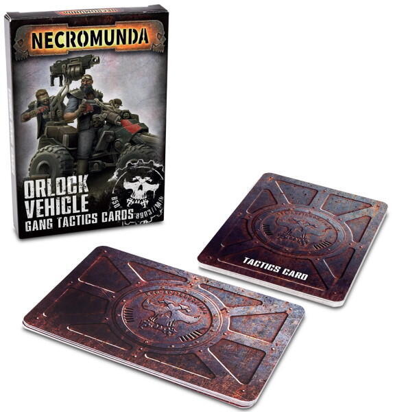 Orlock Vehicle Gang Tactics Cards giver dig overblik over hvordan du bedst bruger disse køretøjer i Necromunda