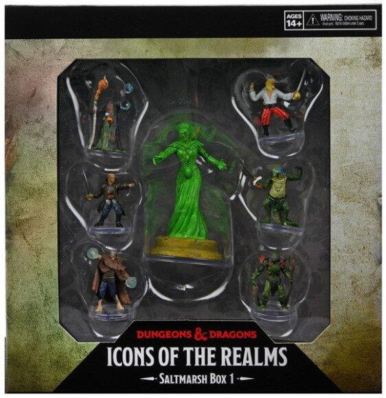 Saltmarsh: Box 1 fra D&D Icons of the Realms indeholder 7 højt detaljerede figurer