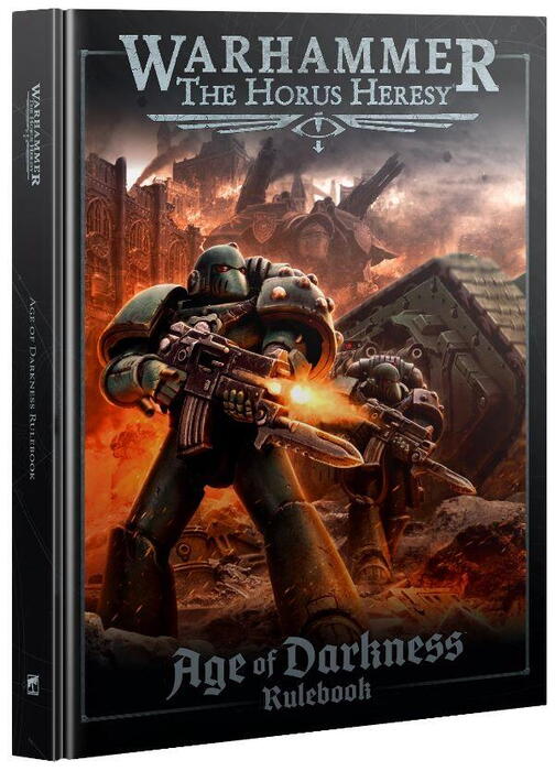 Age of Darkness Rulebook indeholder regler til 2nd Edition af Horus Heresy figurspillet