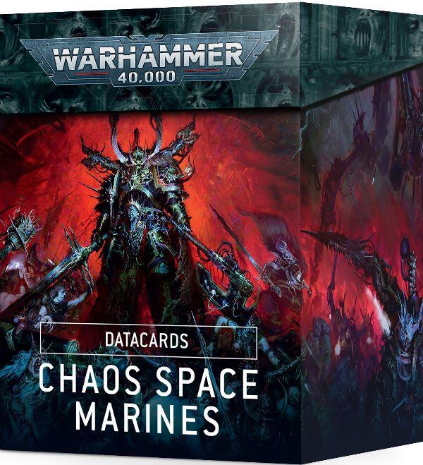 Datacards: Chaos Space Marine indeholder hele 121 datakort, til mange forskellige legions og warbands