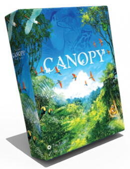 Canopy er et kortspil, hvor man konkurrer om at skabe den mest frodige regnskov
