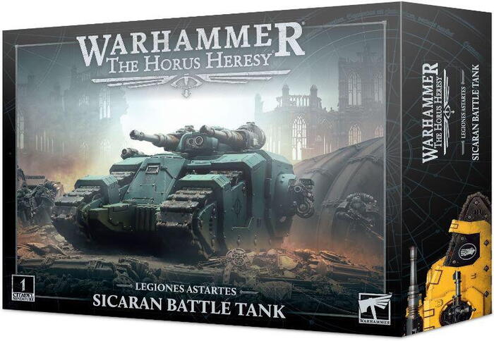 Sicaran Battle Tank er en af Legiones Astartes foretrukkende tanks under the Great Crusade og the Horus Heresy
