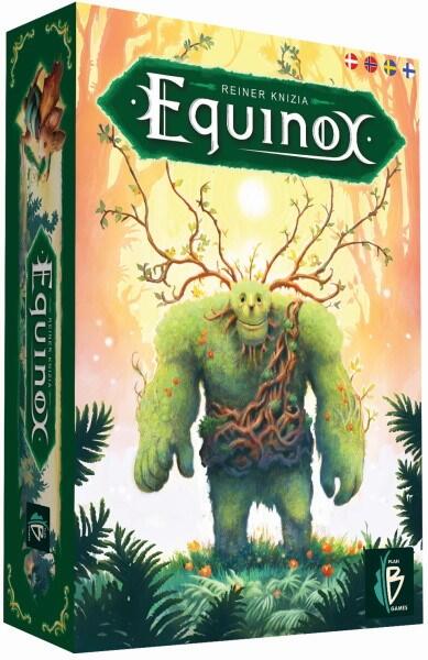 Equinox (Grøn, nordisk) kommer med en flot forside til brætspillet, med en mosmand