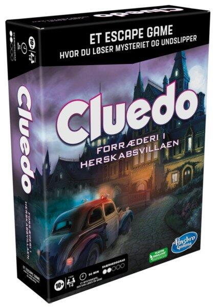 Cluedo Escape: Forræderi i Herskabsvillaen er et familie escape-room brætspil