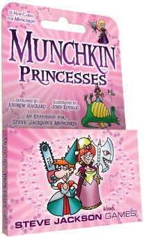Denne boosterpakke til munchkin får du 15 kort, med nye monstre og selvfølgelig 2 prinsesser.