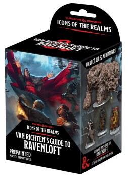 Van Richten's Guide to Ravenloft Booster Brick indeholder tilfældige D&D Icons of the Realms figurer til denne kampagne