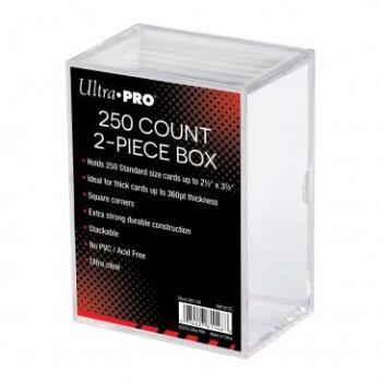 250 Count 2-Piece Box fra Ultra Pro kan have op til 250 standard kort i sig