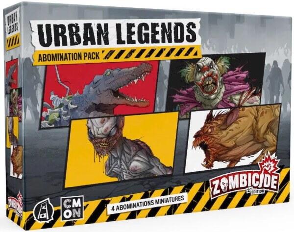 Zombicide (2nd Edition): Urban Legends Abomination Pack giver jer fire nye bosser at spile mod i brætspillet