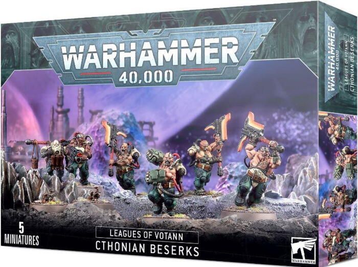 Cthonian Beserks er nærkampsspecialister blandt League of Votanns krigere i Warhammer 40.000