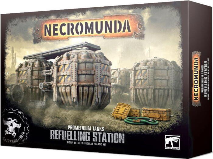 Promethium Tanks Refuelling Station kan bruges som både terræn og objective i dine Necromunda spil