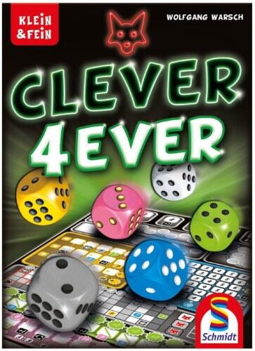 Clever 4-ever er det fjerde spil i denne serie af terningespil, som også er kendt som Yatzy på Speed