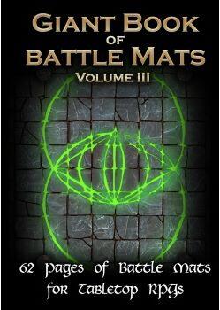 Bog med battle mats af den største størrelse, der kan fåes til Tabletop RPG.