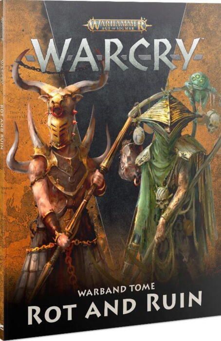 Warband tome for Horns of Hashut og Rotmire Creed faktionerne i Warcry.