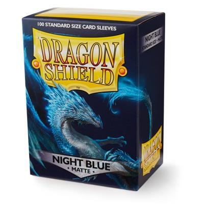 Standard Matte Sleeves: Night Blue fra DragonShield har en flot natteblå farve, og passer godt til mange Magic dæk