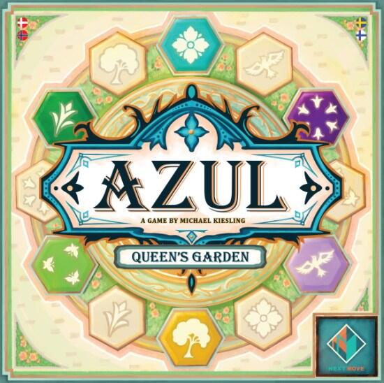 Forsiden til brætspillet Azul: Queen's Garden (Nordisk)